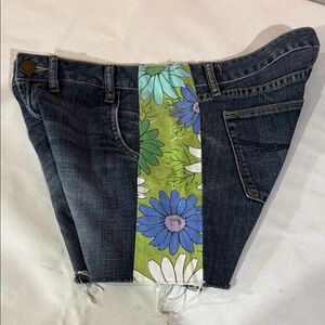 Floral Denim Women's Shorts